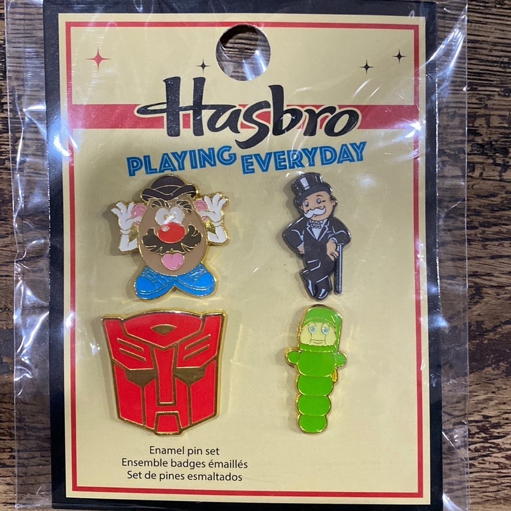 Funko Pop Hasbro Playing Everyday Enamel Pins Glow Worms Monopoly pins